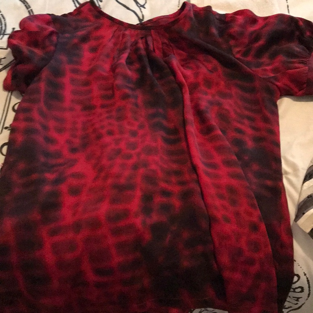 Red and black top